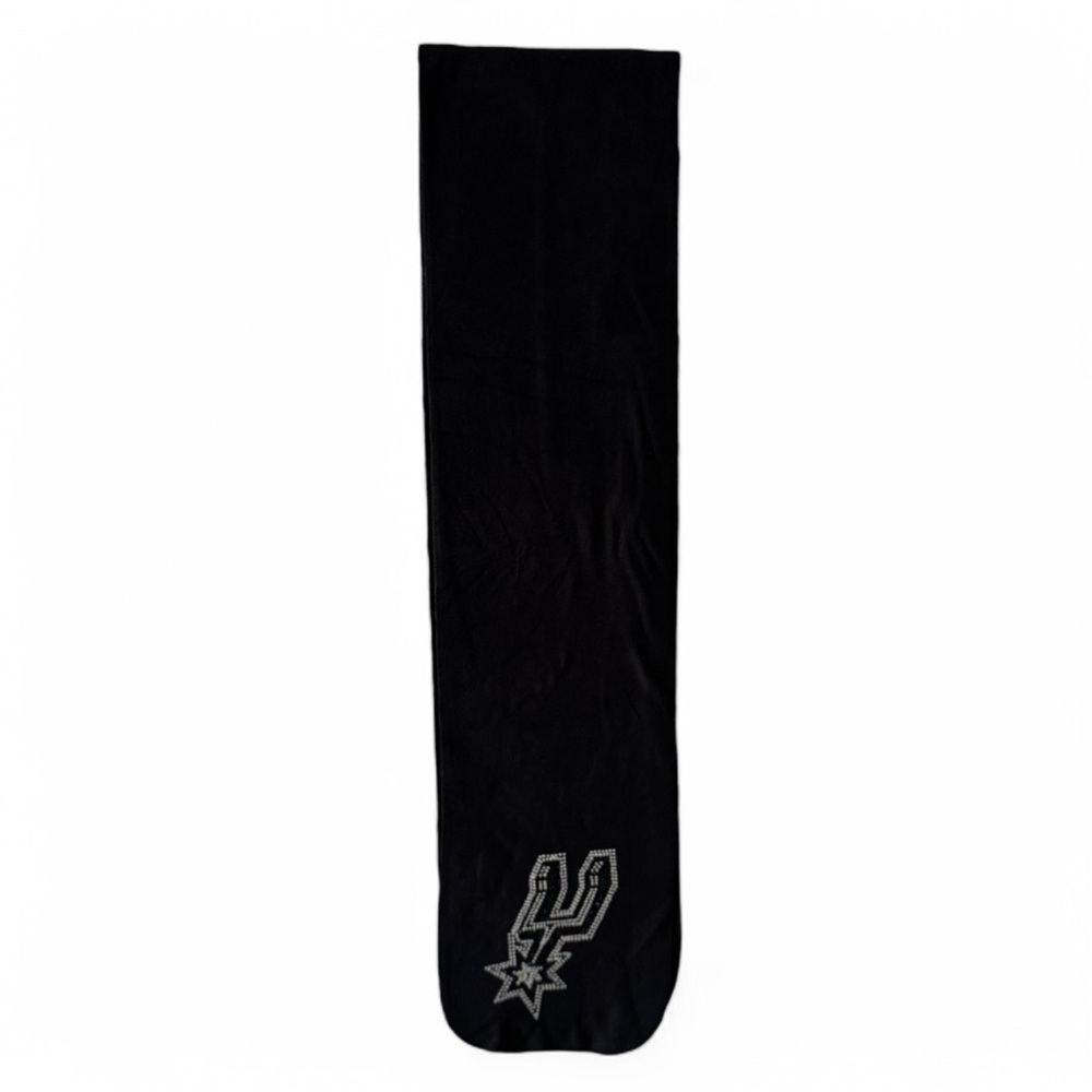 San Antonio Spurs Black Scarf with Elegant Rhinestone Design